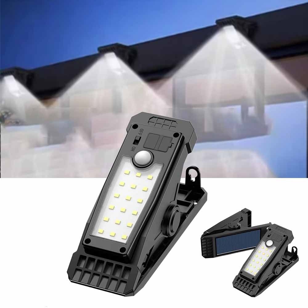 Smart Garden Gate - Lampada Solare a Clip con Sensore