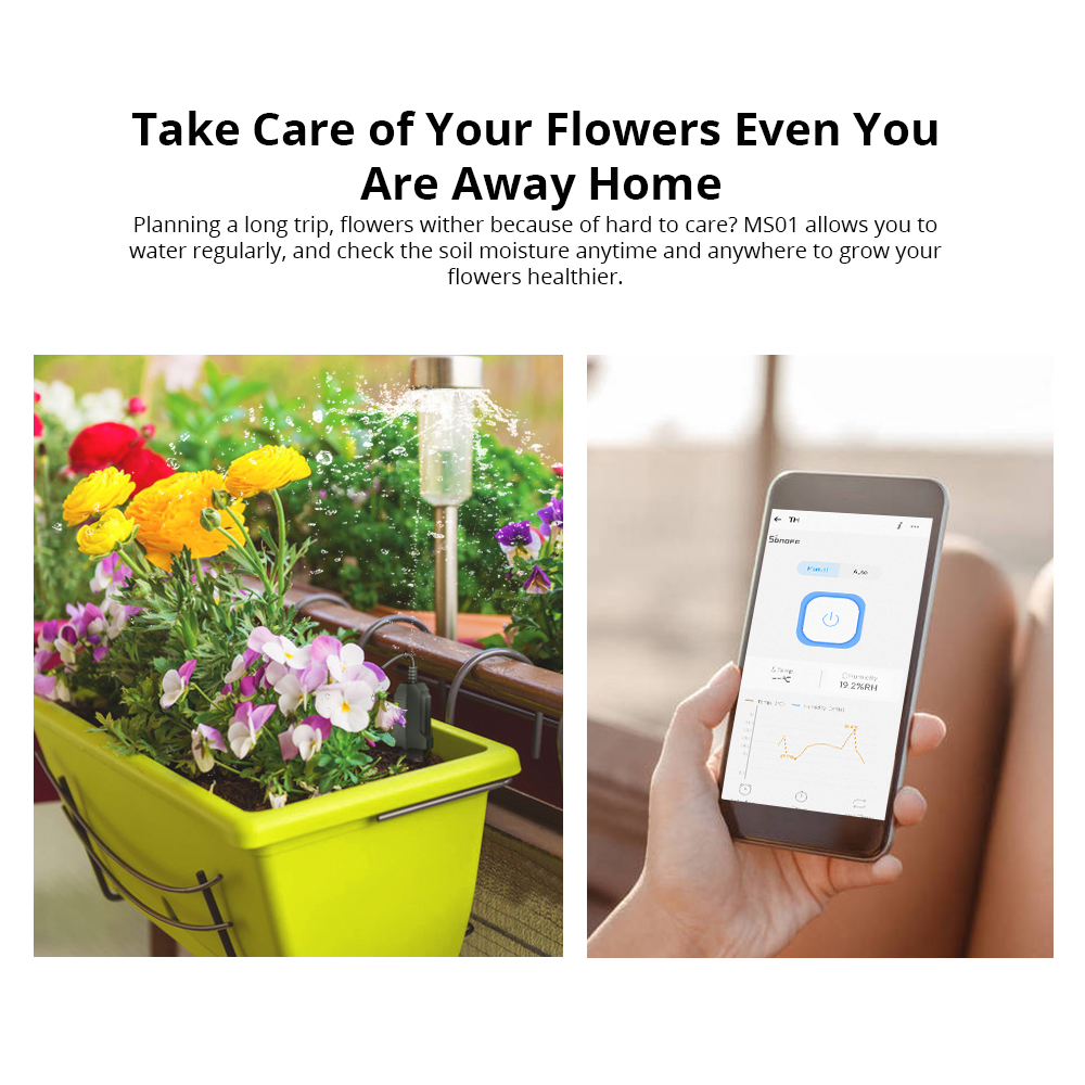 SONOFF MS01 sensore di umidità - Smart Garden Test recensione e prezzo